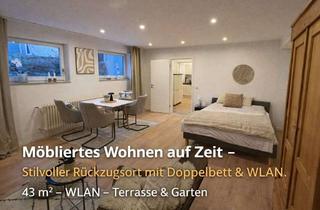 Immobilie mieten in Breslauer Str., 76877 Offenbach, grosse 1-Zimmerwohnung mit TV, Wlan, Terrasse, Garten, Dusche/Wc, Doppelbett, Küche, Wasch