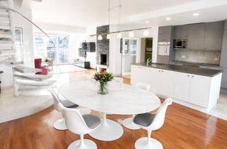 Penthouse kaufen in 40476 Düsseldorf, Maisonette-Wohnung mit direktem Fahrstuhlzugang und zwei Dachterrassen