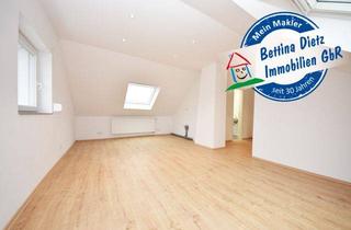 Wohnung mieten in 63814 Mainaschaff, DIETZ: Moderne und neu-renovierte 2-Zimmer-Dachgeschosswohnung in ruhiger Wohnlage von Mainaschaff!