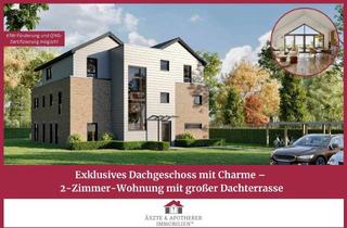 Wohnung kaufen in 26802 Moormerland, Exklusives Dachgeschoss mitCharme – 2-Zimmer-Wohnung mit großer Dachterrasse