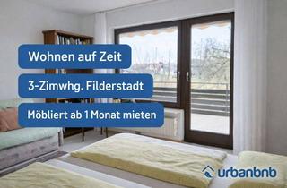 Immobilie mieten in Rötlenstraße, 70794 Filderstadt, grosse 3-Zimmerwohnung mit TV, Wlan, Küche, Bad, Wc, 2x Doppelbett, Waschmaschine und gros