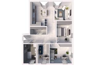 Penthouse kaufen in Johannes-Göderitz-Straße 81/82, 39130 Neu Olvenstedt, Exklusives Penthouse im Fliederhof – Ihr neues Zuhause über den Dächern