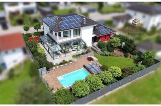 Haus kaufen in 94491 Hengersberg, Elegantes Wohnen zwischen Natur und Stadt – Haus mit Pool und Panoramablick