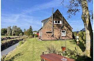 Haus kaufen in 25845 Nordstrand, Wenige Minuten zum Meer: Geschmackvoll saniertes gemütliches Häuschen am Deich mit tollem Ausblick !