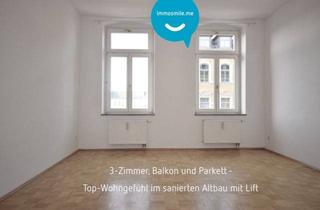 Wohnung mieten in 09130 Chemnitz, Top-Ausstattung • weiße Stiltüren • Parkett • Aufzug • Balkon • höherwertig saniert • anschauen!?
