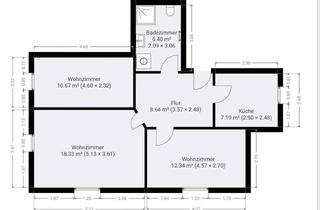 Wohnung mieten in Doktor-Rudolf-Friedrichs-Straße 31, 01454 Radeberg, Moderne, helle, großzügige 3-Zimmer-Wohnung mit Fußbodenheizung in Radeberg – Erstbezug ab Mai 2026
