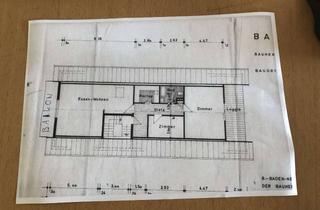 Wohnung mieten in Friedrichsbühn, 76534 Neuweier, Gepflegte DG-Wohnung mit drei Zimmern sowie Balkon und Einbauküche in Baden-Baden