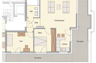 Penthouse mieten in Monsignore-Bollenbach-Str. 53, 53844 Troisdorf, Traumblick von Dachterrasse- Exklusive 3-Zimmer Penthouse-Wohnung in Troisdorf-Sieglar