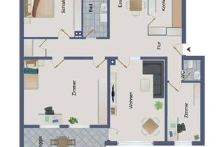 Wohnung mieten in Ellerbeker Weg 137, 24147 Kiel, Helle 4-Zimmer Wohnung in Kiel-Wellingdorf