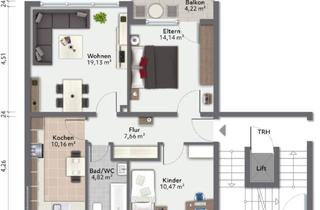 Wohnung mieten in Welfenstraße 31, 86807 Buchloe, 3-Zimmerwohnung mit Südbalkon zu vermieten