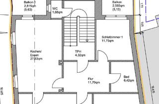 Wohnung mieten in 65343 Eltville, Altbau, Erstbezug nach Sanierung: helle 3,5-Zimmer Wohnung mit 2 Balkonen in Eltville am Rhein