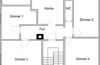 Wohnung mieten in 72555 Metzingen, 4-Zimmer Erdgeschosswohnung in Metzingen mit Gartenanteil und Garage