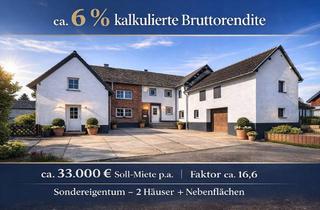 Anlageobjekt in 53947 Nettersheim, 6% Rendite-Hofensemble mit 3 eigenständigen Gebäuden - 520m² Wohn-und Nutzfläche