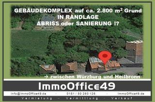 Haus kaufen in 74749 Rosenberg, ImmoOffice49 *** Kauf gegen GEBOT *** GEBÄUDEKOMPLEX - Sanierung oder Abriss