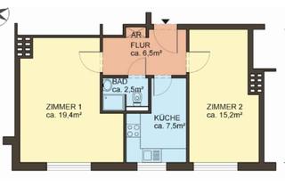 Wohnung mieten in 20535 Hamm, *Befristete Zwischenmiete* Ab sofort bis 10. April - 2 Zimmer Wohnung U Rauhes Haus