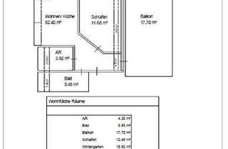 Wohnung mieten in Bismarckstraße 58, 38820 Halberstadt, Charmantes 2,5-Zi. Dachgeschoss-Apartment in Halberstadt, 104m², Balkon