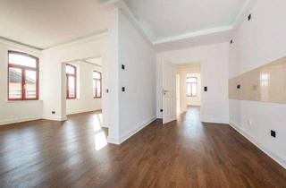 Wohnung mieten in Grunertstraße, 04357 Mockau-Süd, Stilvolle 3 Zimmer! + 25m² Wohnen & Essen + Parkett + Fußbodenheizung + großer Balkon + tolles Bad