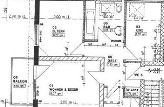 Wohnung mieten in Heinrich-Heine-Straße, 04680 Colditz, 3-Zimmer-Wohnung mit großem Balkon in Colditz zu vermieten!