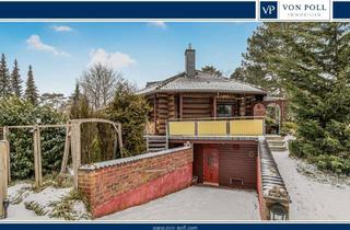 Haus kaufen in 24631 Langwedel, Außergewöhnliches kanadisches Holzhaus in einzigartiger Lage am Brahmsee