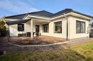 Einfamilienhaus kaufen in 16767 Leegebruch, provisionsfrei: hochwertiges Einfamilienhaus, beheizte Garage, Wärmepumpe, Belüftungsanlage, Kamin