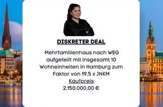 Anlageobjekt in 20095 Hamburg, Mehrfamilienhaus: aufgeteilt nach §8 WEG in Hamburg zum Faktor 19,5 x JNKM
