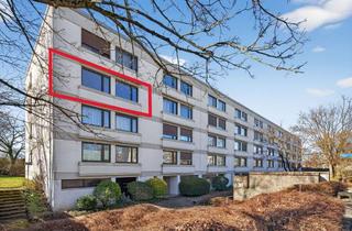 Wohnung kaufen in Heinrich-Heine-Ring 10, 76199 Rüppurr, Top aufgeteilte 3-Zimmer-ETW mit Westloggia und Blick ins Grüne in der Baumgartensiedlung