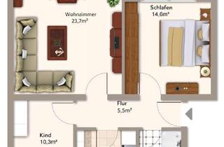 Wohnung mieten in 84513 Töging, 3-Zimmer-Wohnung mit Balkon und Garage in Töging am Inn