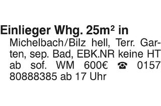 Wohnung mieten in 74544 Michelbach an der Bilz, Einlieger WHG.