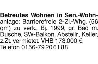 Wohnung kaufen in 72411 Bodelshausen, Betreutes Wohnen in Sen.-Wohnanlage