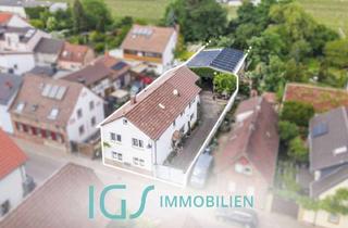 Haus kaufen in 67159 Friedelsheim, Vielseitiges 1-2-Familienhaus mit Halle, Hof und Garten in Friedelsheim!