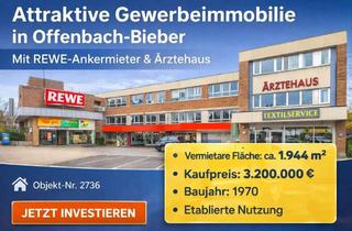 Anlageobjekt in 63073 Bieber, Attraktive Gewerbeimmobilie mit REWE-Ankermieter und Ärztehaus in Offenbach-Bieber