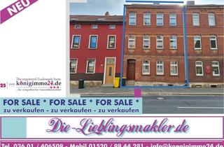 Anlageobjekt in 99974 Mühlhausen, teilsananiertes, mod.-bed. 3 Familienhaus mit Zufahrt, Garten, Hof und Garage