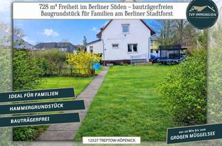 Grundstück zu kaufen in Freiheit, 12527 Schmöckwitz, 728m² Freiheit im Berliner Süden – bauträgerfreies Baugrundstück für Familien am Berliner Stadtforst