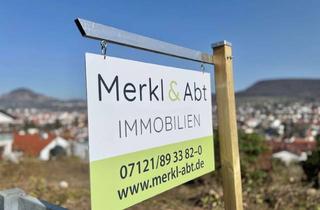 Grundstück zu kaufen in 72793 Pfullingen, Baugrundstück mit herrlichem Weitblick in Halbhöhenlage