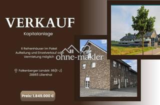 Reihenhaus kaufen in 28865 Lilienthal, Kapitalanlage: 6 Einheiten vollvermietet, Neubau 2019, Lilienthal