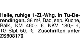 Wohnung mieten in 72070 Tübingen, 1 Zi.-Whg.