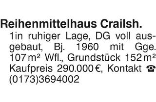 Haus kaufen in 74564 Crailsheim, Reiehnmittelhaus