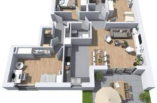 Wohnung kaufen in 65203 Wiesbaden, Wiesbaden - Moderne 4-Zimmer-Neubau-Wohnung mit eigenem Garten