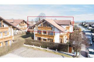 Wohnung kaufen in 83052 Bruckmühl, Bergblick vom Süd- und Westbalkon - 2 Zi. Dachgeschosstraum zentral in Bruckmühl gelegen