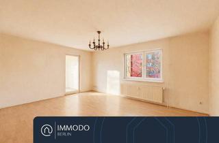 Wohnung kaufen in 12347 Britz, Wohnen am Buschkrug: Sanierungsbedürftige 2 Zi- Whg mit Balkon, EBK & praktischem Grundriss