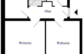 Wohnung mieten in Lessingstr. 40, 39240 Calbe, Teilmöblierte Wohnung im Dachgeschoß