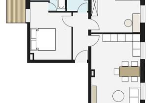 Wohnung mieten in Am Ruhrstein, 45133 Bredeney, Helle 3-Zimmer Wohnung mit Balkon im 3. OG in Essen-Bredeney