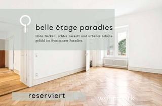 Wohnung kaufen in 78462 Konstanz, RESERVIERT: Stilvolle Belle Étage im Paradies – Altbaucharme trifft moderne Technik