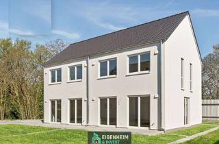 Doppelhaushälfte kaufen in 14822 Borkheide, Neubauprojekt – 8 Doppelhaushälften mit Grundstück schlüsselfertig