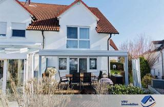 Doppelhaushälfte kaufen in 74336 Brackenheim, VBU Immobilien - Top-Lage, viel Platz: neuwertige Doppelhaushälfte