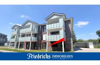 Wohnung mieten in 26169 Friesoythe, Hochwertige Erdgeschosswohnung mit überdachter Terrasse und Gartenanteil sowie ein Stellplatz