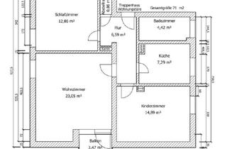 Wohnung kaufen in 83301 Traunreut, Traunreut - 3-Zimmer-Eigentumswohnung III.Stock