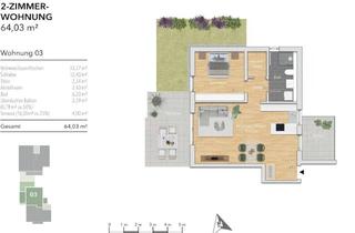 Wohnung kaufen in 76307 Karlsbad, Attraktive 2-Zimmer Neubauwohnung mit Dachgarten und Balkon