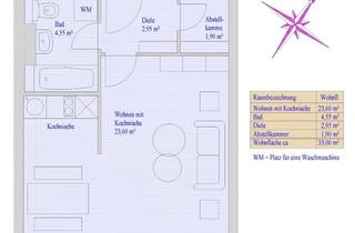 Wohnung mieten in Brahmsstraße, 82140 Olching, Olching: Ruhige und helle 1-Zimmer-Wohnung mit Einbauküche ohne Balkon