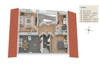 Wohnung mieten in 54340 Detzem, Renovierte Dachgeschosswohnung mit Moselblick, Gartenanteil & viel Nutzfläche - ab 01.04. frei